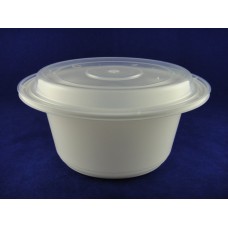 U1100P PP Round White Container